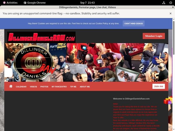 Dillingerdanielsraw.com Signup Form