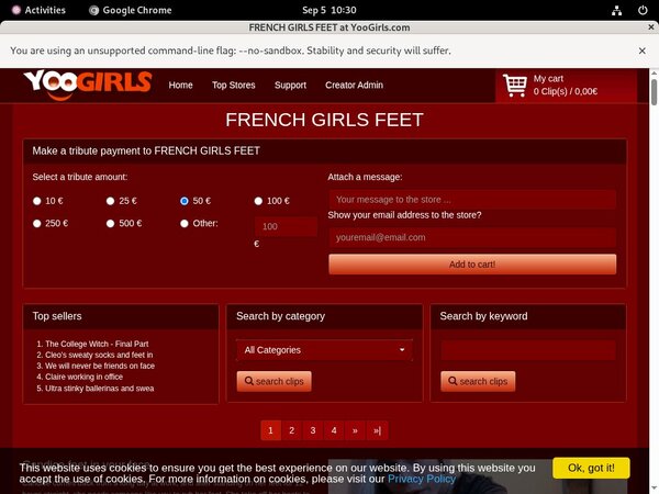 FRENCH GIRLS FEET Bankeinzug