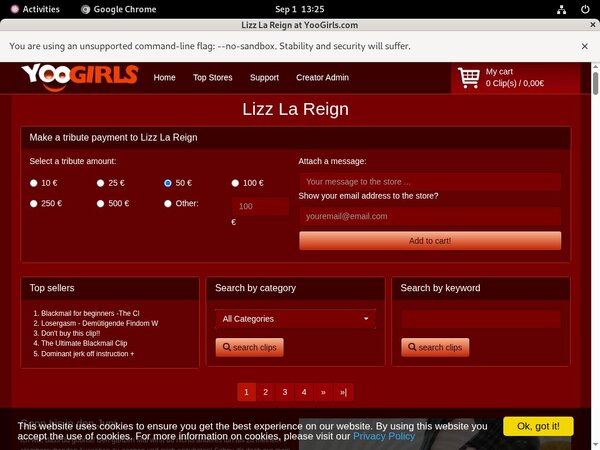 Free Lizz La Reign Pass