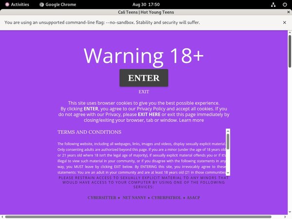 Free Premium Cali Teens Accounts