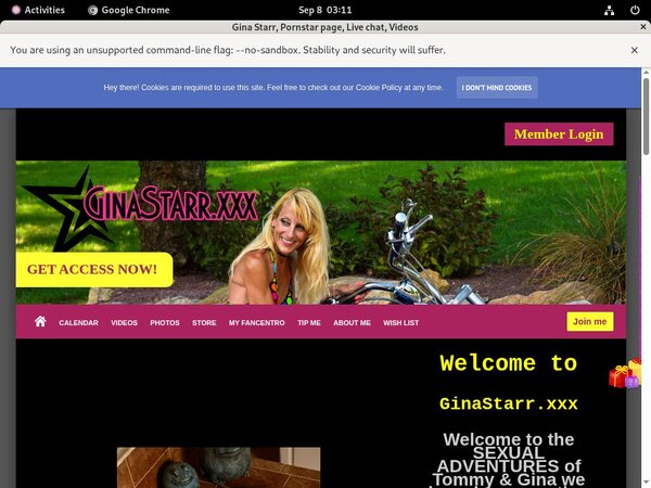 GinaStarr Without Card