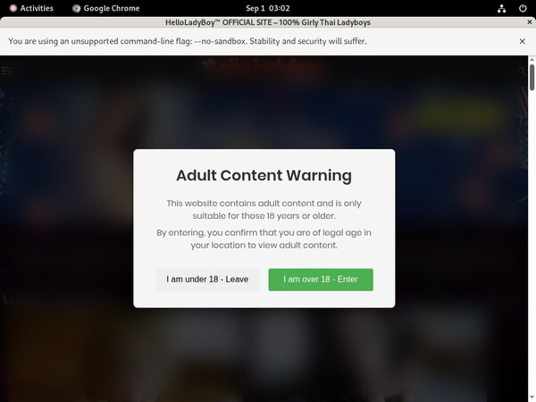 Helloladyboy.com Free Trial Access