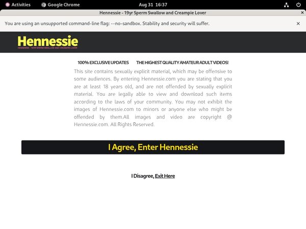 Hennessie On Sale