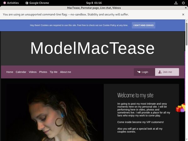 Mactease.modelcentro.com Full Account