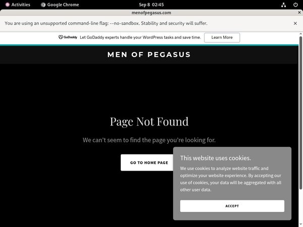Menofpegasus.com Password Info