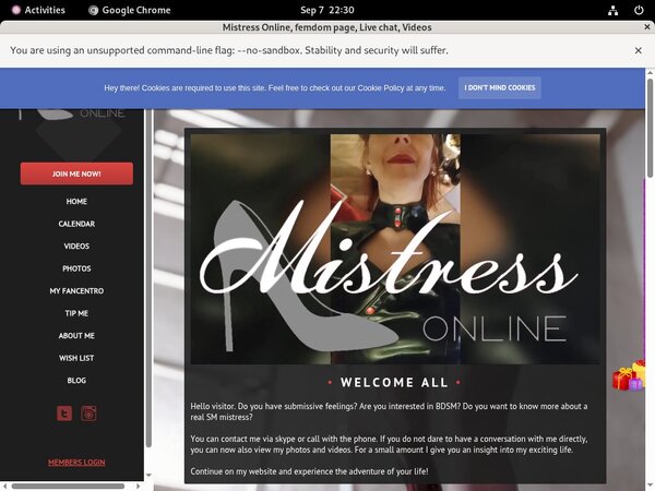 Use Paypal Mistressonline.eu