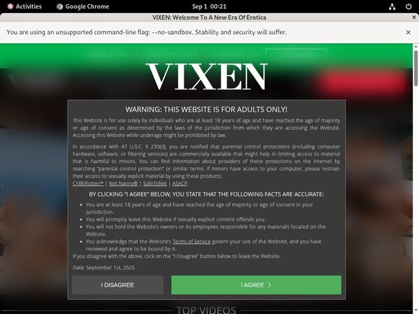 Vixen Login Passwords