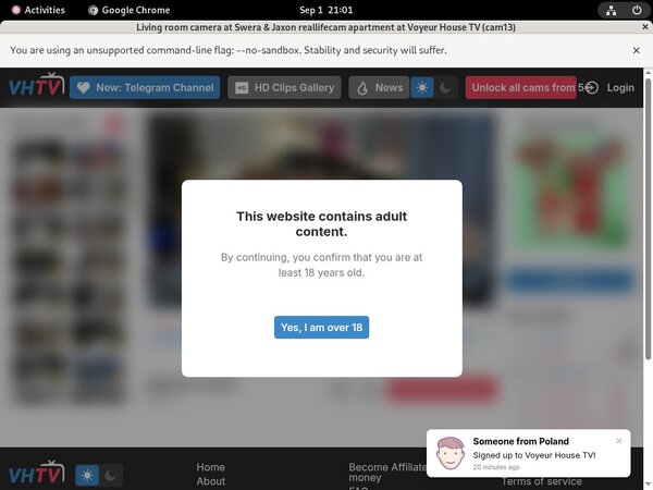 Voyeurhouse Membership