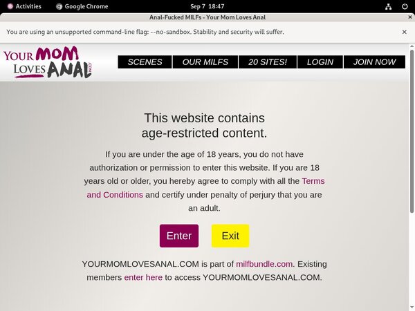 Yourmomlovesanal.com Free Account Login
