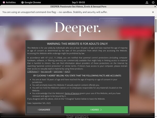 Deeper Accont